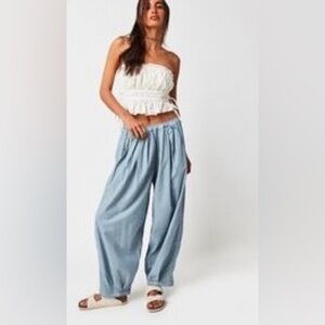 Free People Wide Leg Pull-On Pants           Sz XS